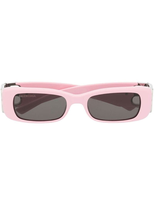 Pink Rectangle Frame Sunglasses