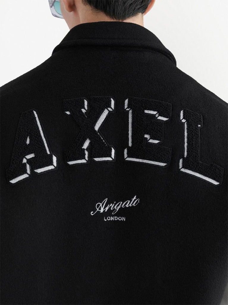 Black Illusion Wool Bomber Jacket