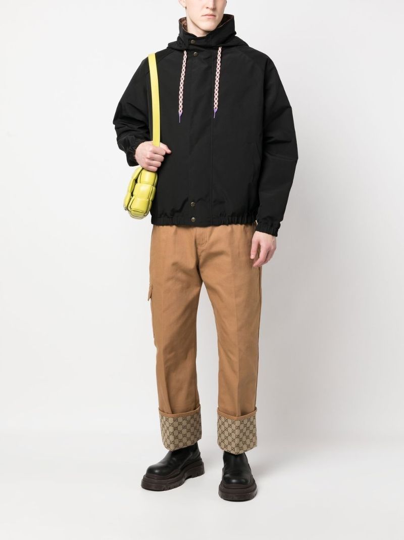 Black Reversible Poplin Jacket