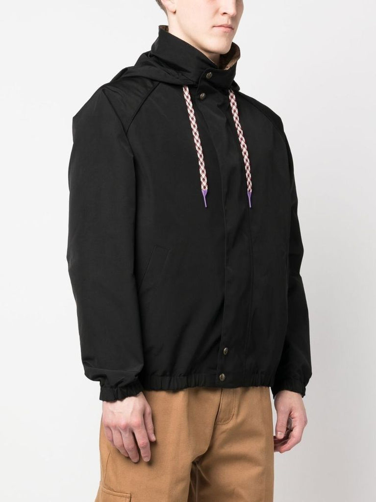 Black Reversible Poplin Jacket