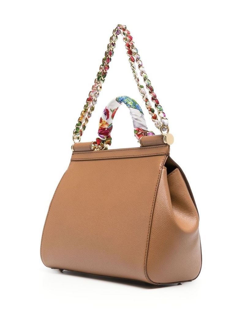 Brown Small Sicily Scarf Cross Body Bag
