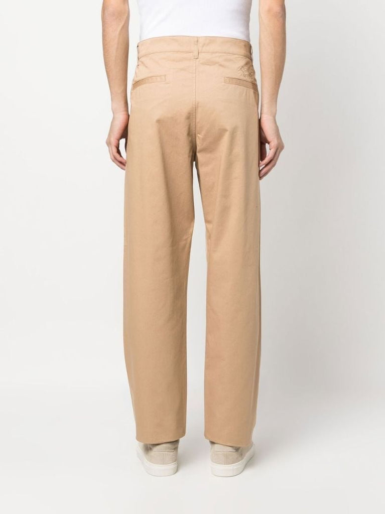 Beige Straight-leg Chinos
