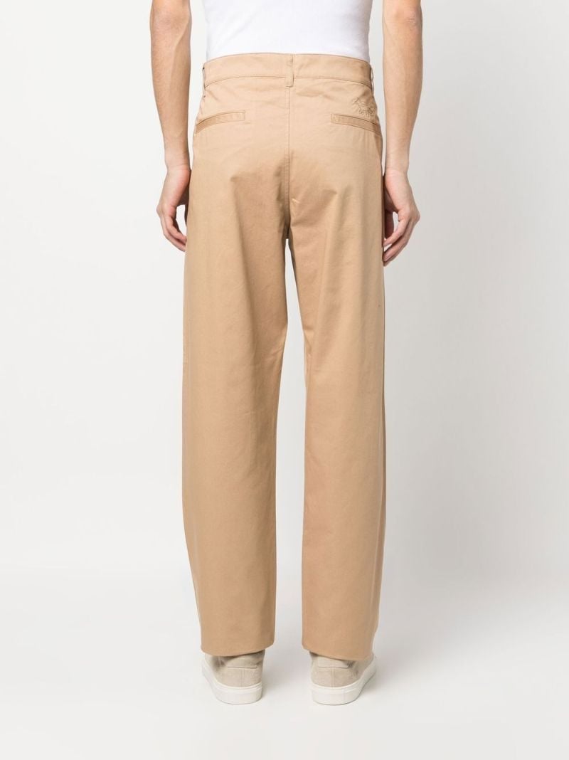 Beige Straight-leg Chinos