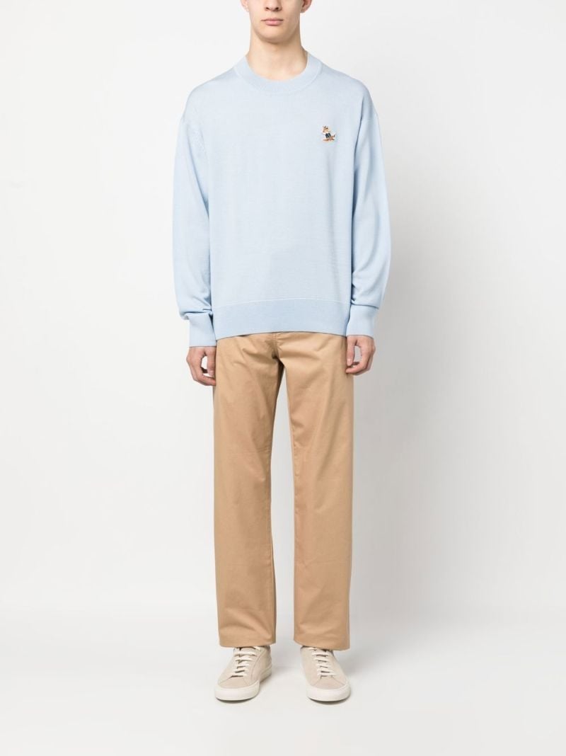 Beige Straight-leg Chinos