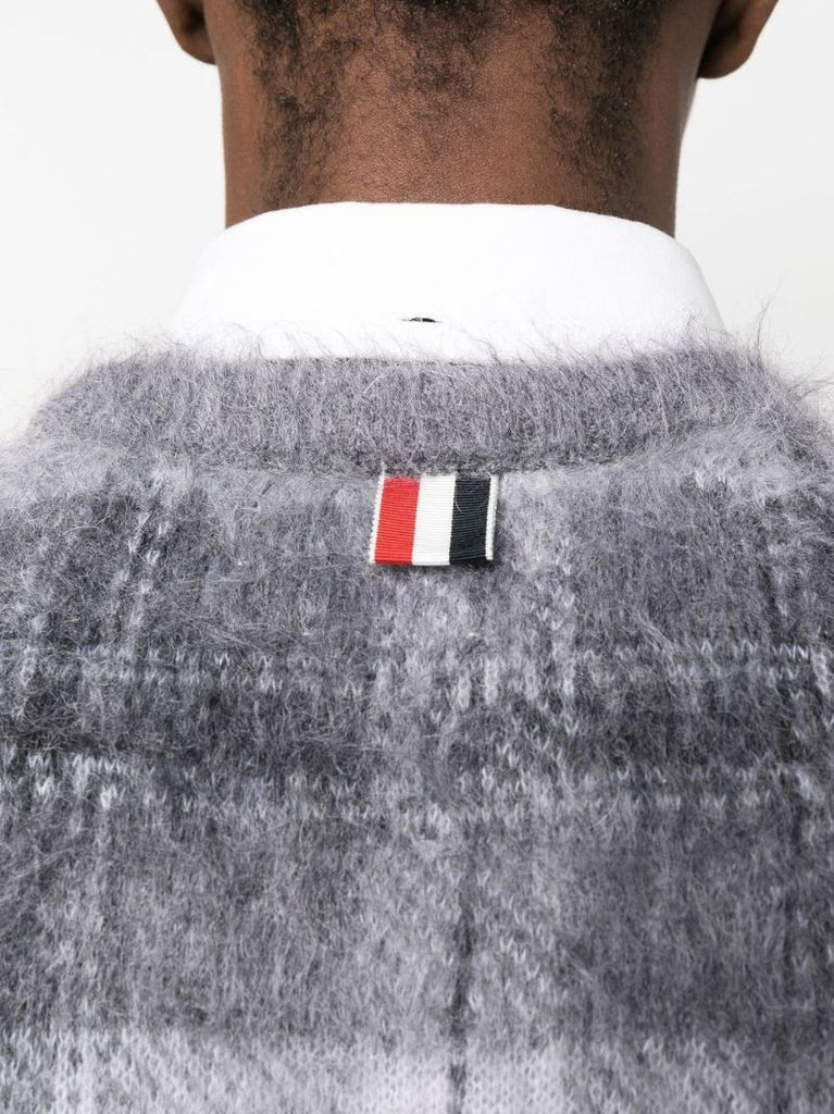 Grey Tartan Brushed Sweater