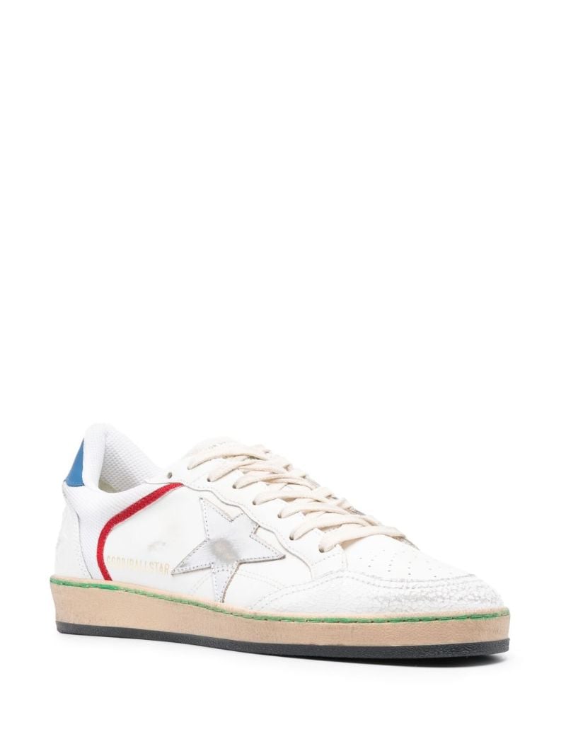White Ball Star Leather Sneakers