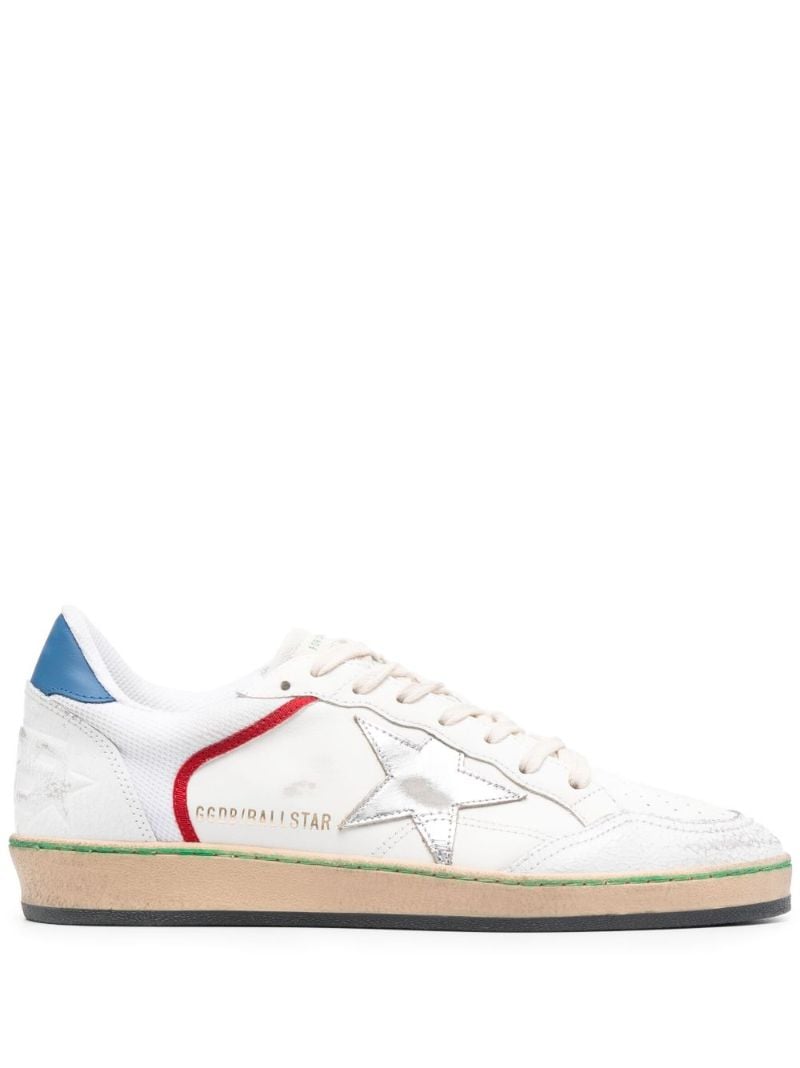 White Ball Star Leather Sneakers