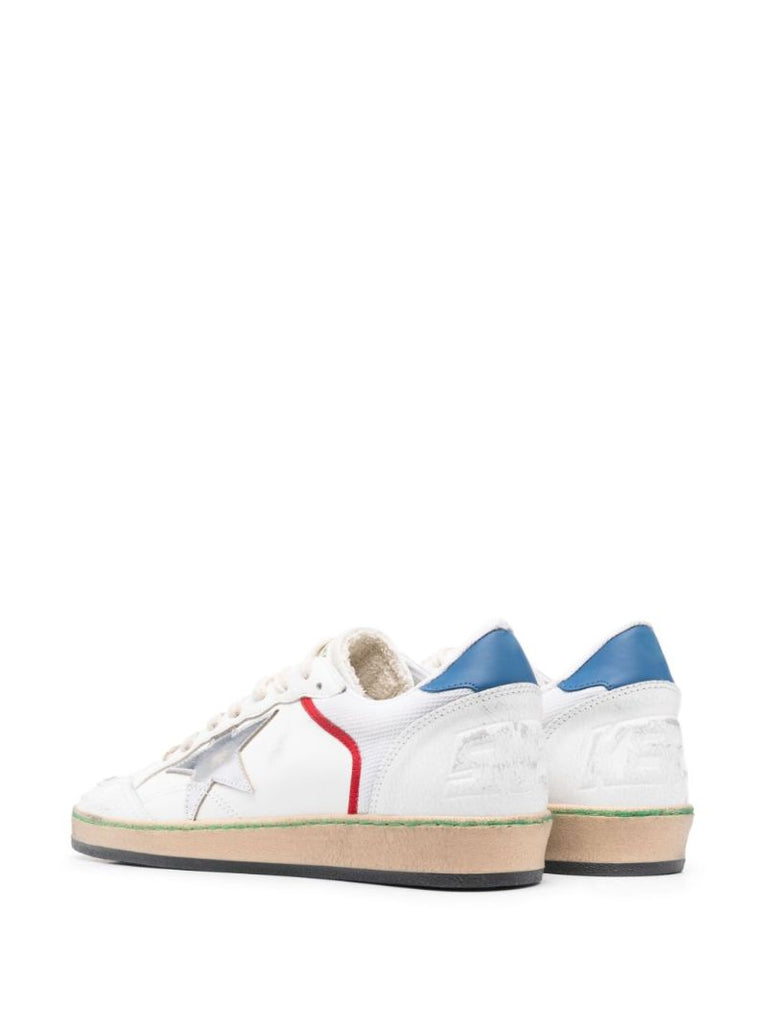 White Ball Star Leather Sneakers
