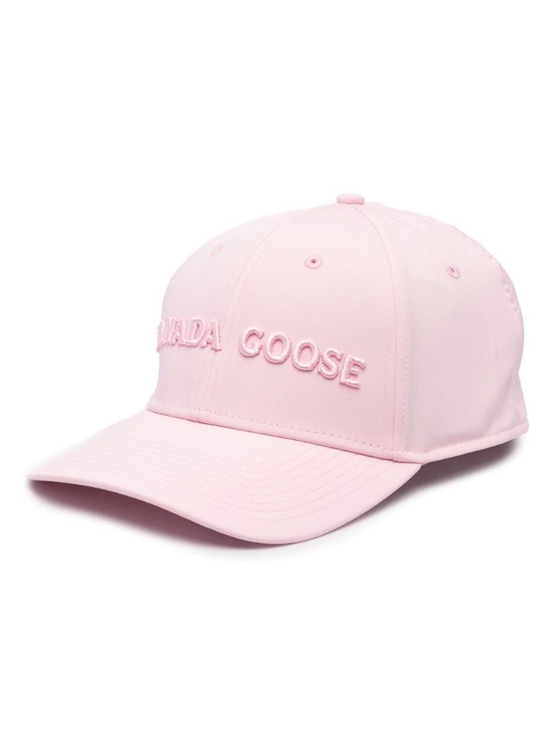 Pink Embroidered Logo Baseball Cap