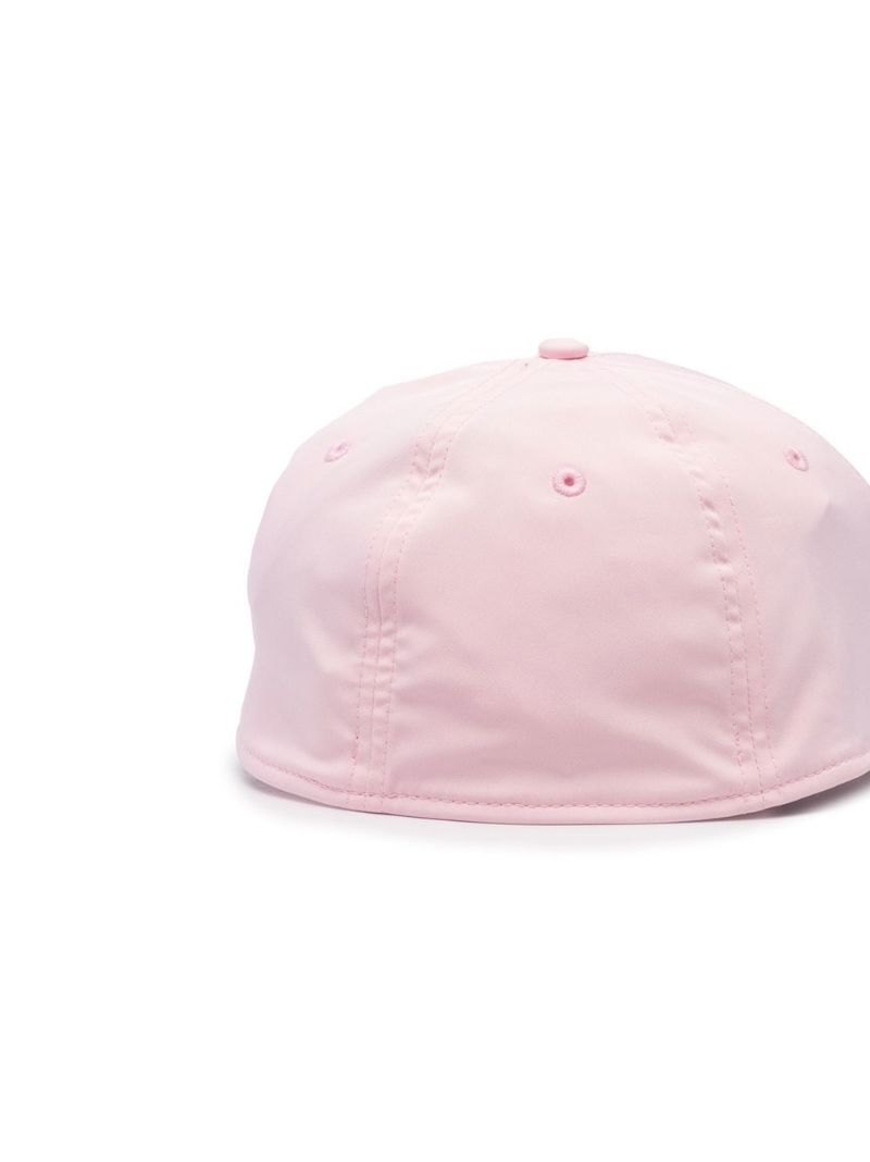 Pink Embroidered Logo Baseball Cap