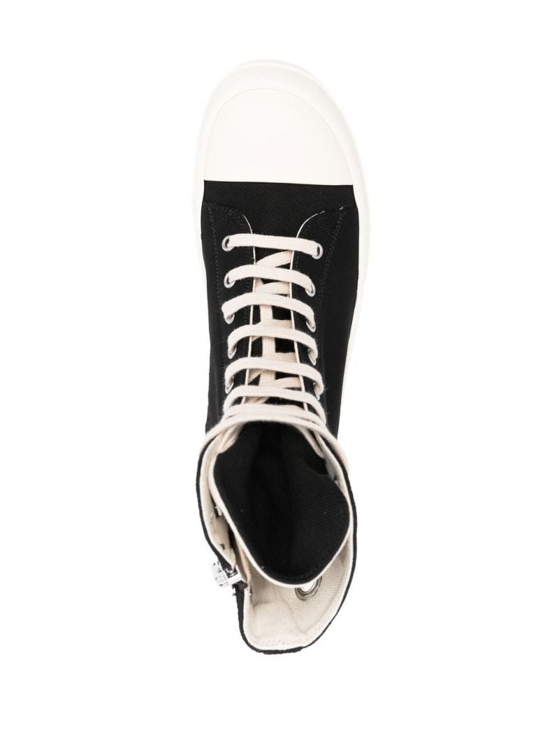 Black Drkshdw Eyelet High-top Sneakers