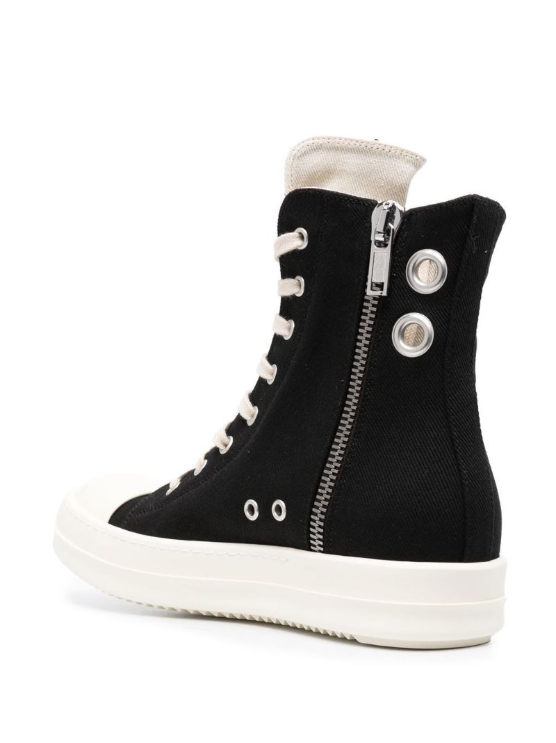 Black Drkshdw Eyelet High-top Sneakers