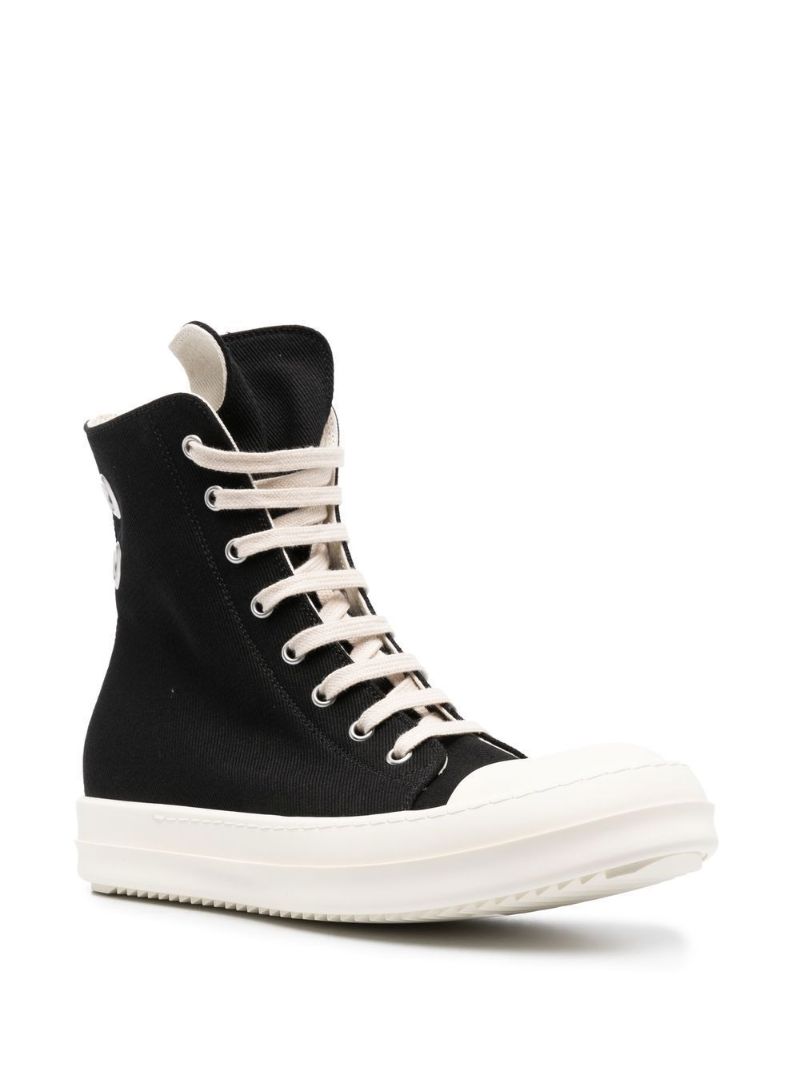 Black Drkshdw Eyelet High-top Sneakers