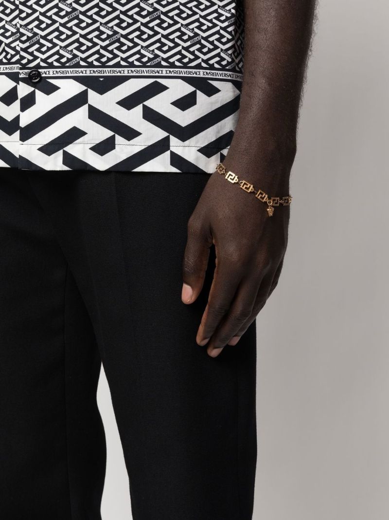Gold-tone Medusa Greca Bracelet
