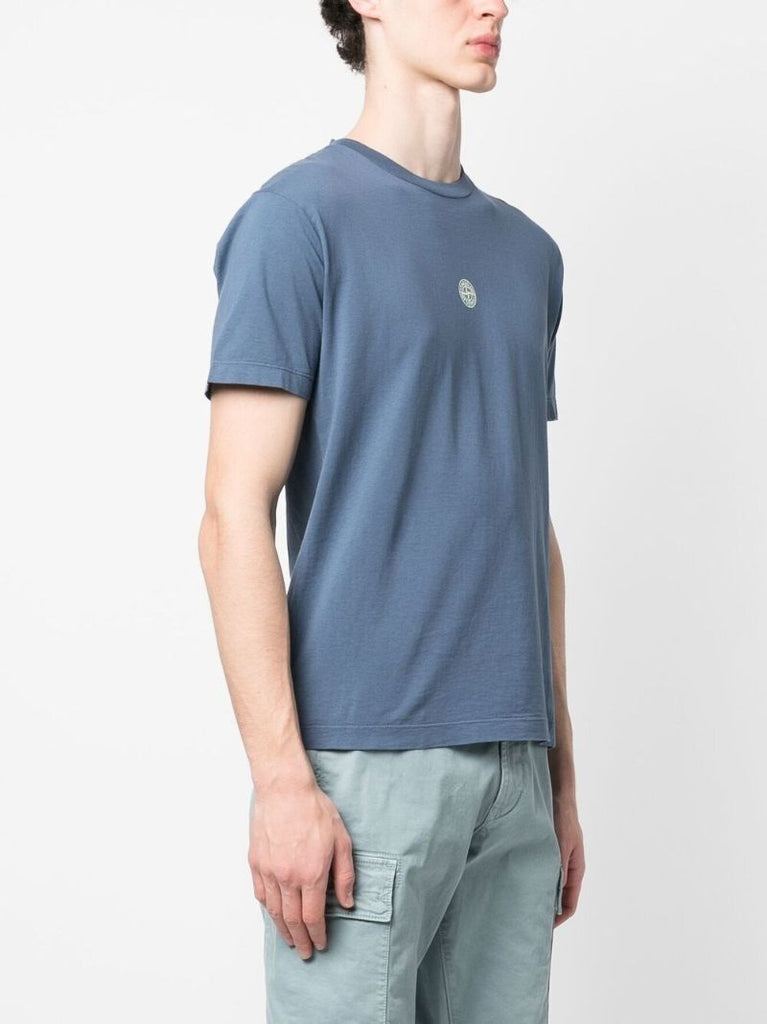Blue Lettering Two Cotton T-shirt
