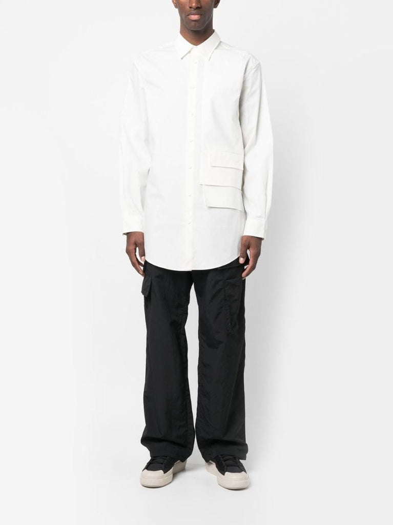 Black Cargo Wide Leg Trousers