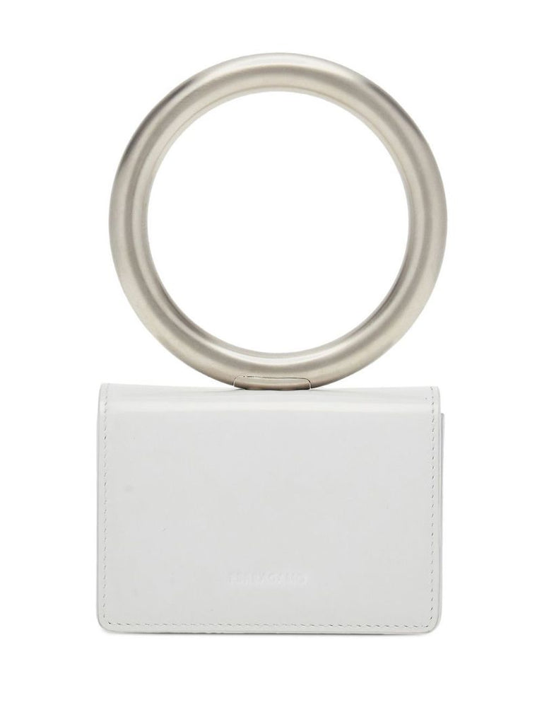 White Bangle Leather Card Holder