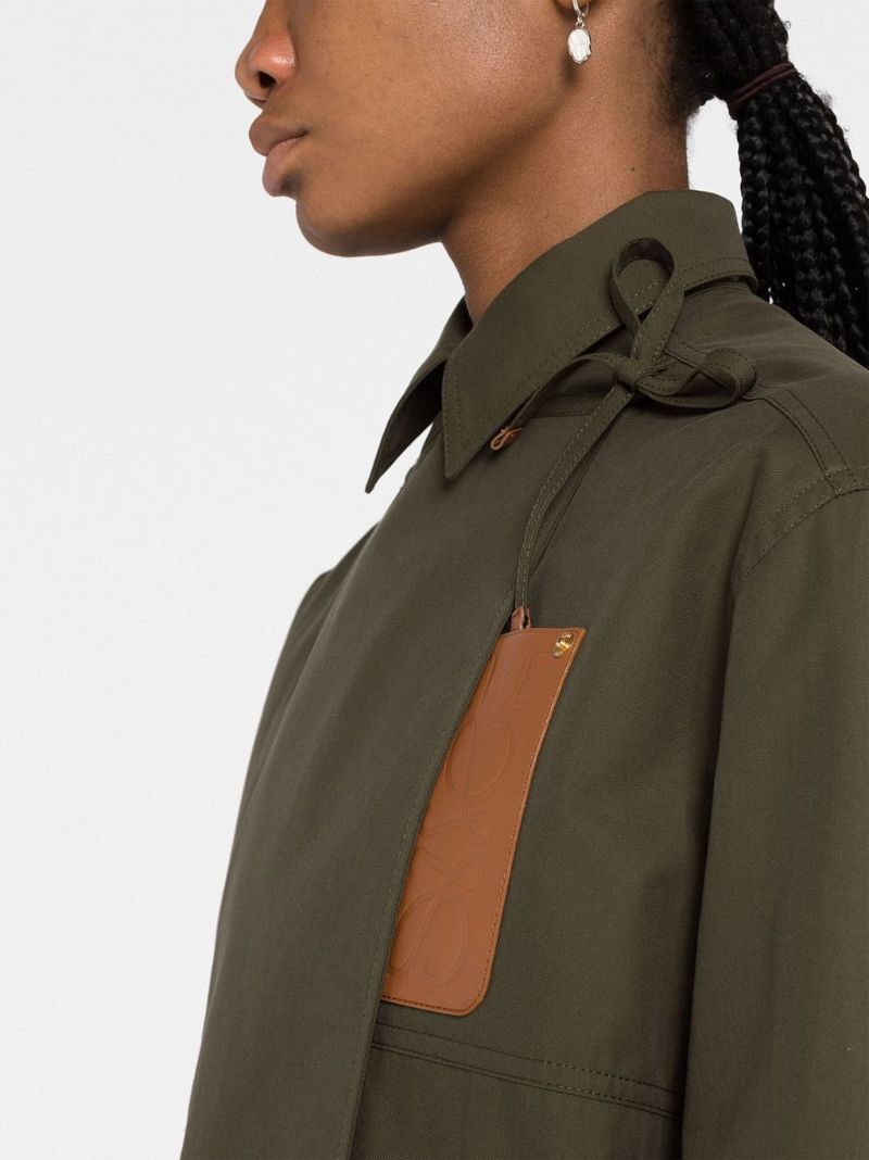 Green Hooded Parka Coat