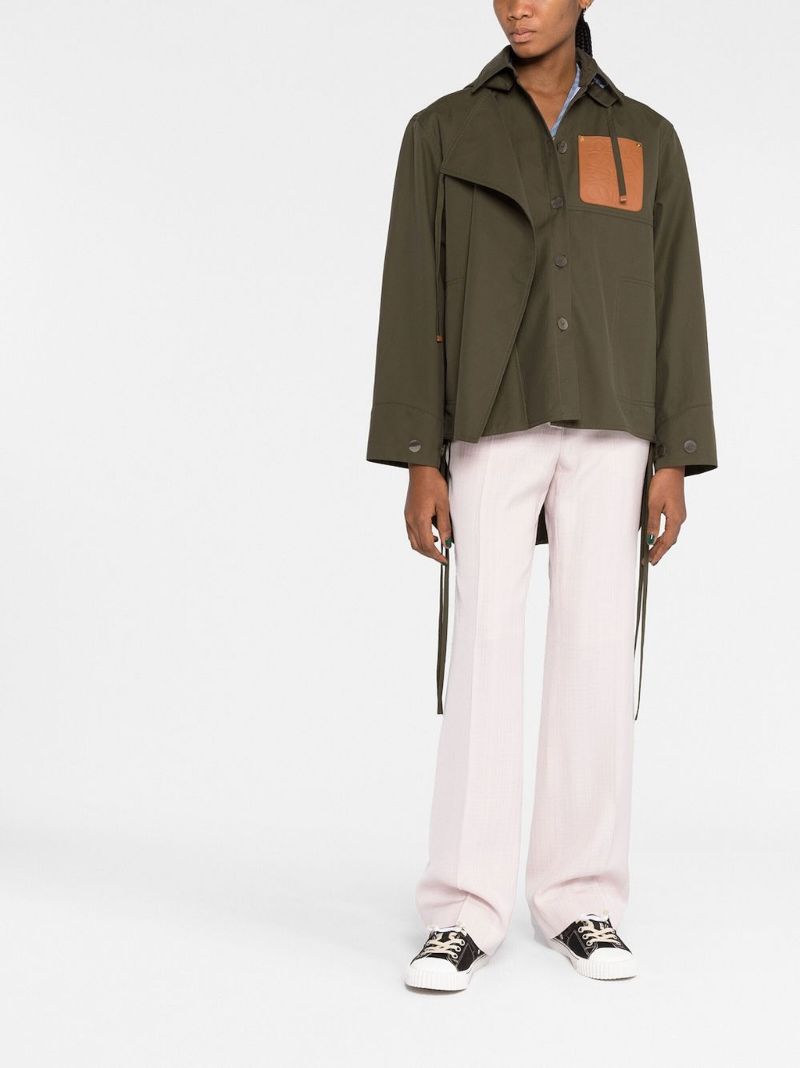 Green Hooded Parka Coat