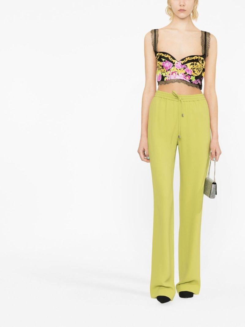 Black Medusa Orchid Bustier Top