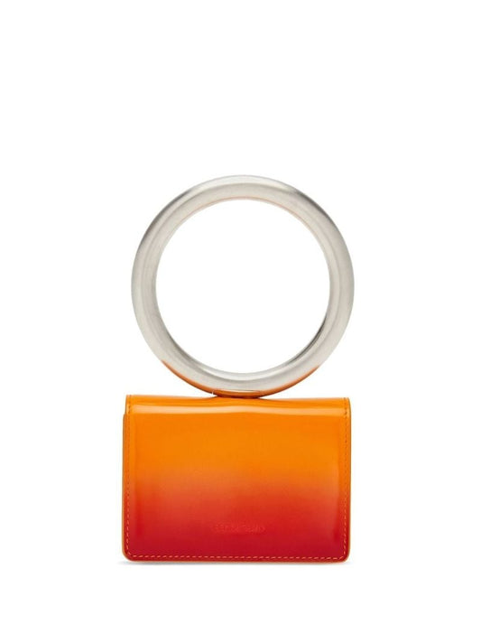 Orange Bangle Leather Card Holder