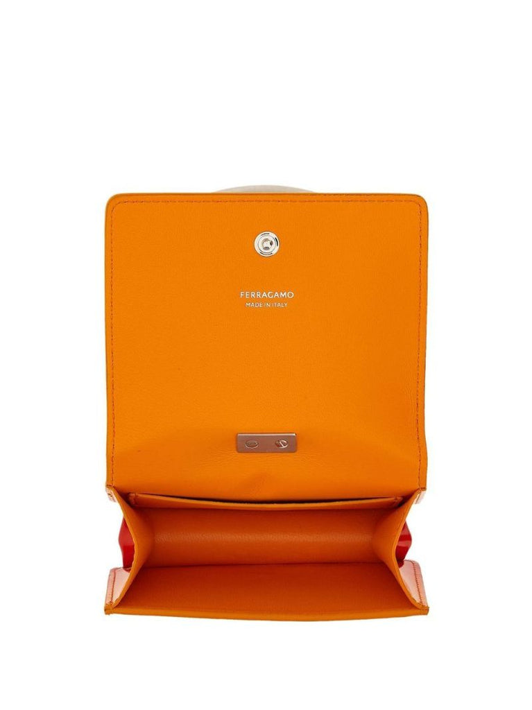 Orange Bangle Leather Card Holder