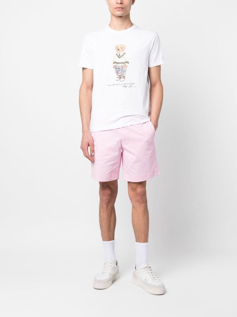 White Polo Bear Cotton T-shirt