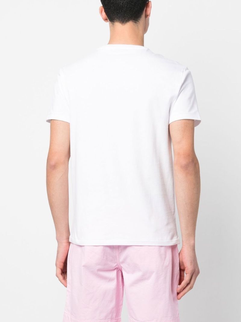 White Polo Bear Cotton T-shirt