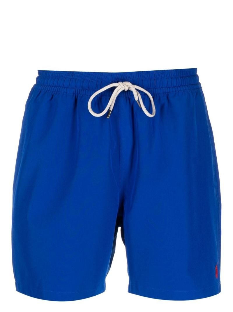 Blue Drawstring Waist Swim Shorts