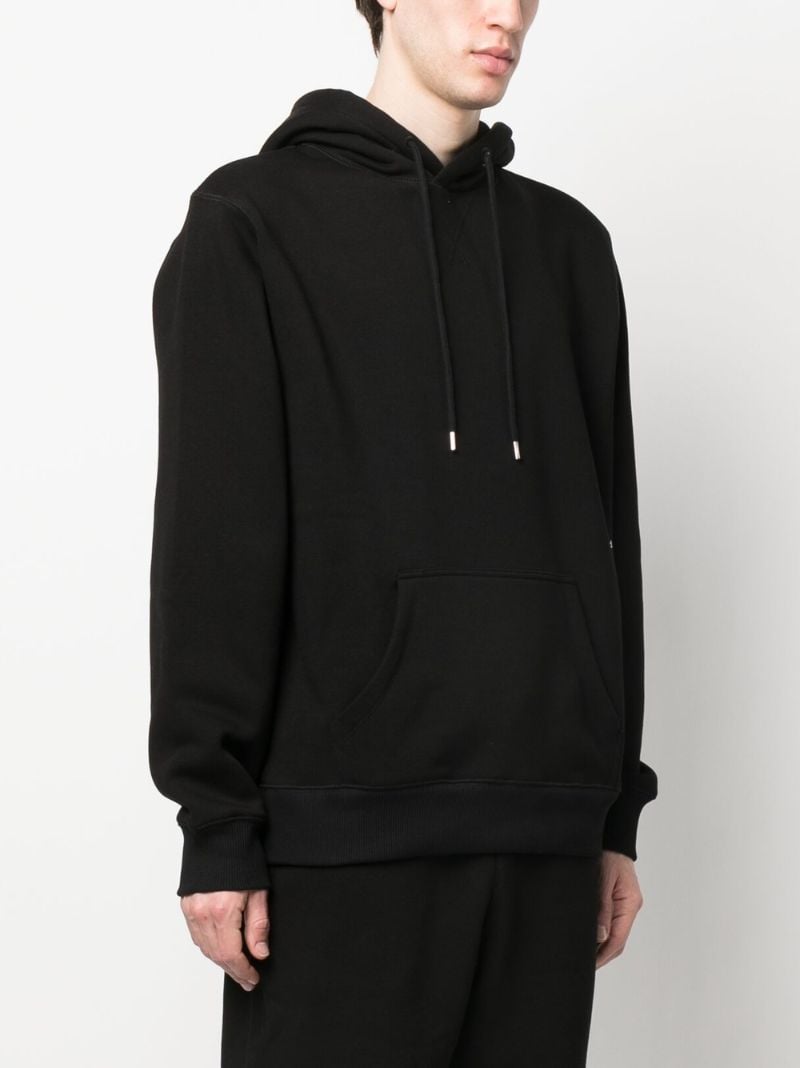 Black Logo Print Hoodie