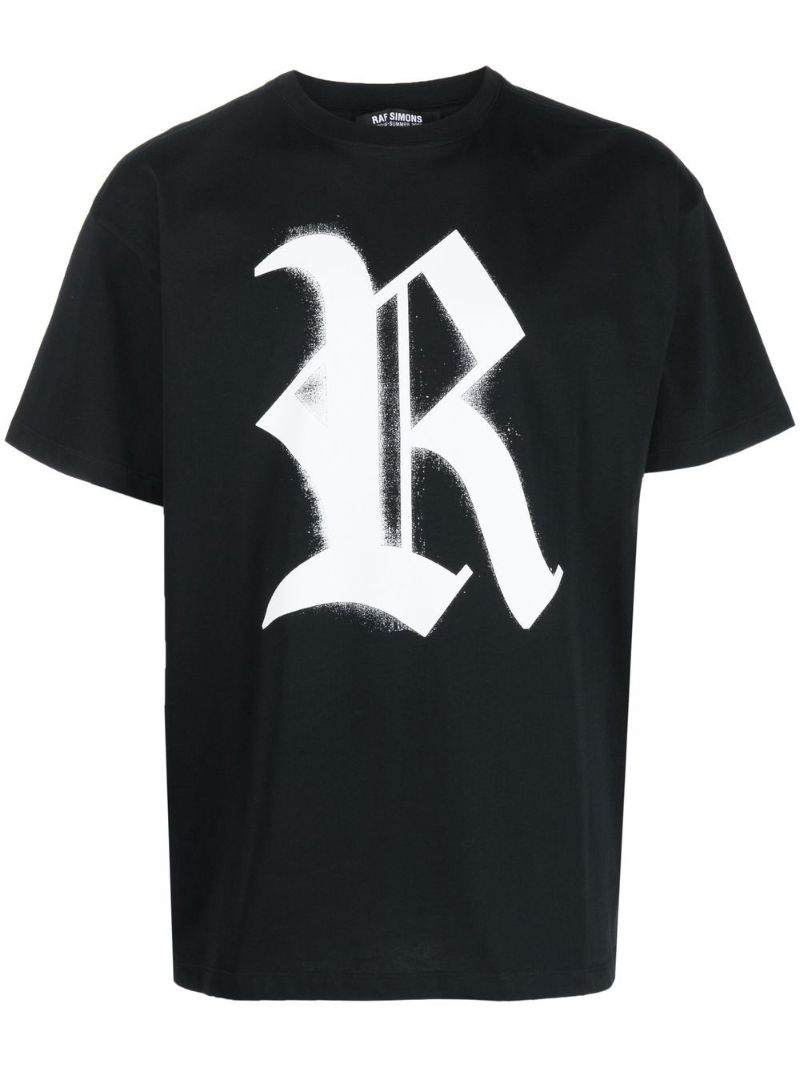 Black Graffiti Logo Short Sleeve T-shirt