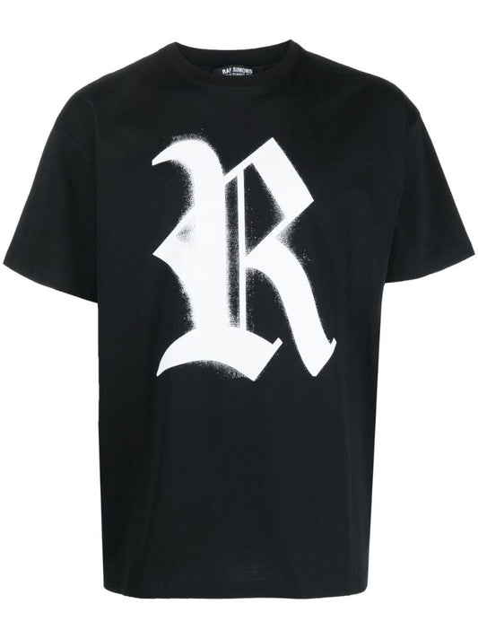 Black Graffiti Logo Short Sleeve T-shirt