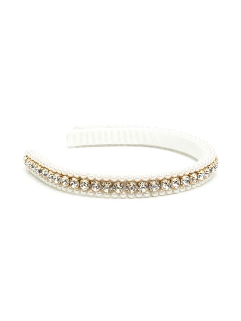 Neutral Rita Crystal Pearl Headband