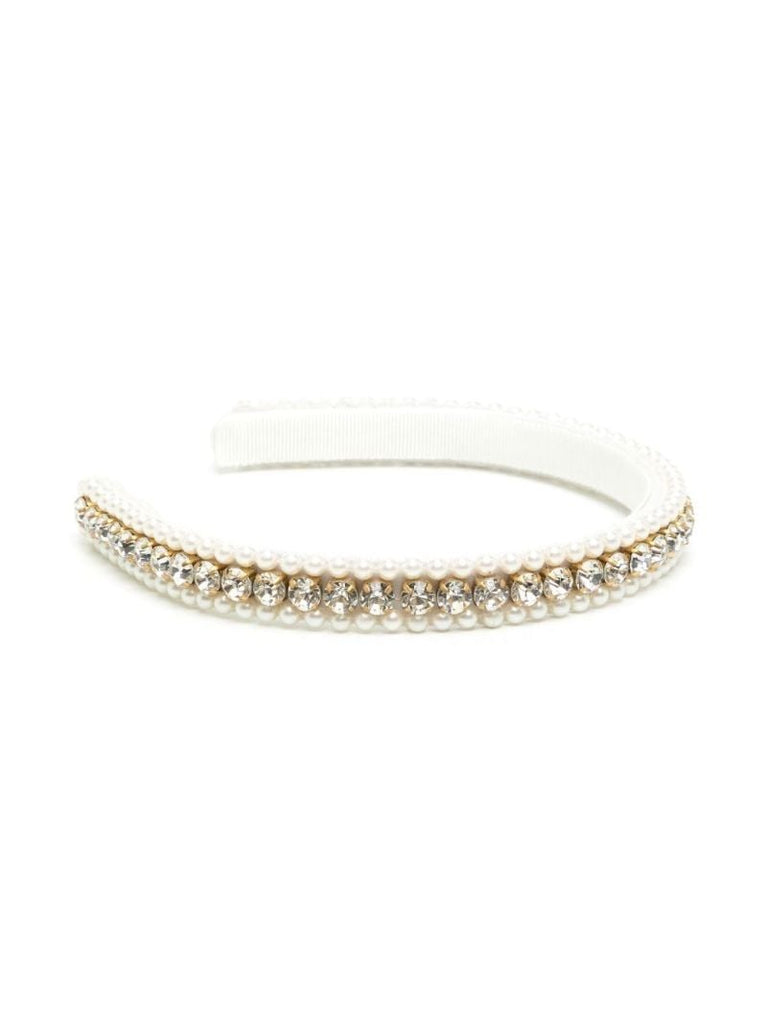 Neutral Rita Crystal Pearl Headband