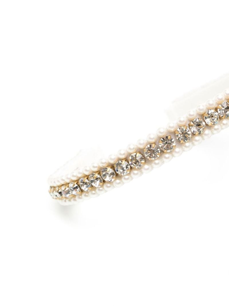 Neutral Rita Crystal Pearl Headband