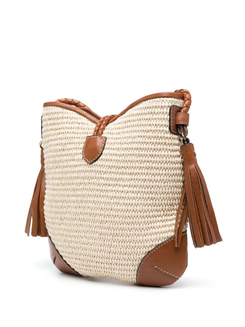 Neutral Tyag Woven Cross Body Bag
