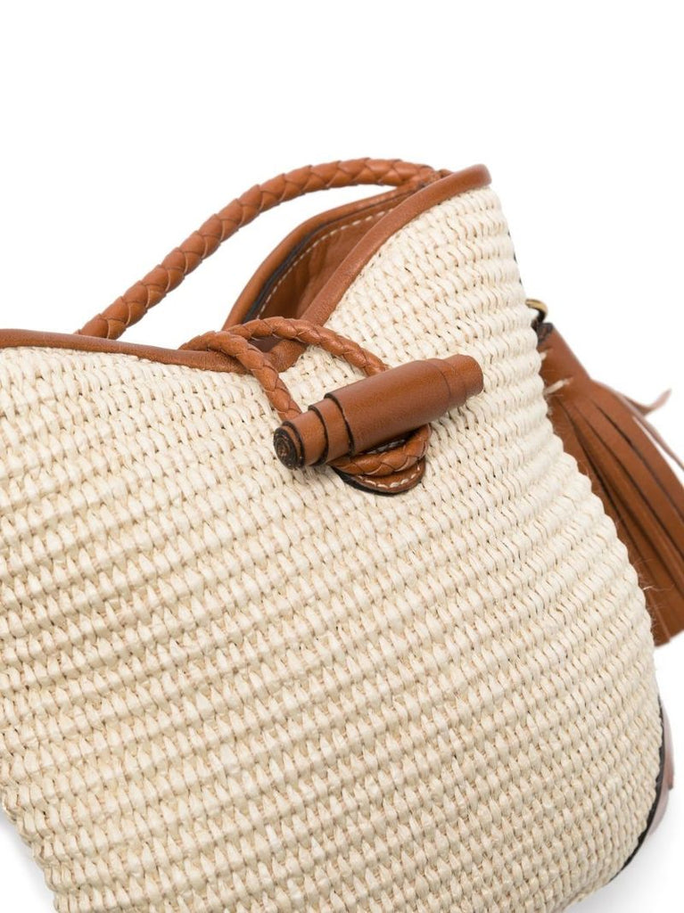 Neutral Tyag Woven Cross Body Bag