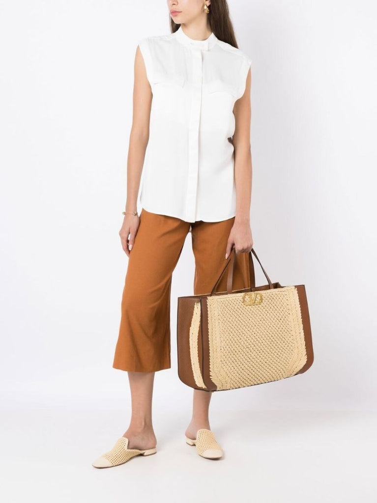 Neutral Vlogo Signature Tote Bag
