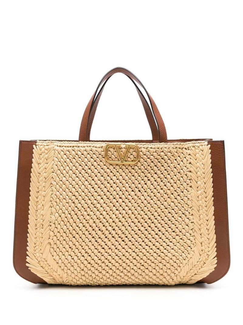 Neutral Vlogo Signature Tote Bag