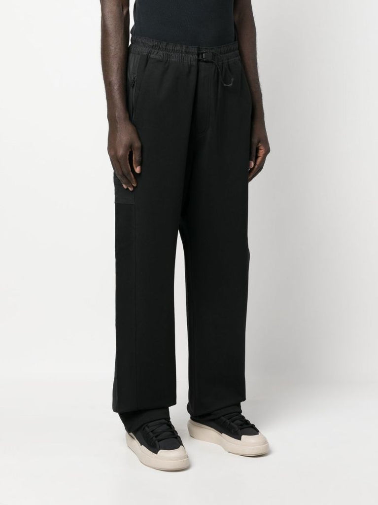 Black Stretch Terry Organic Cotton Trousers
