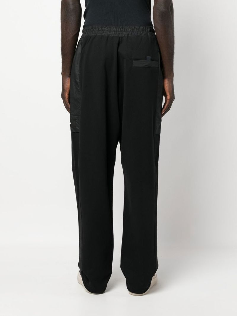 Black Stretch Terry Organic Cotton Trousers