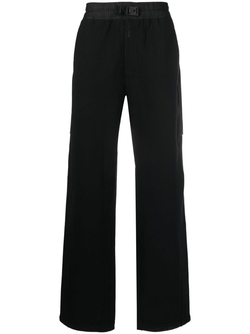 Black Stretch Terry Organic Cotton Trousers