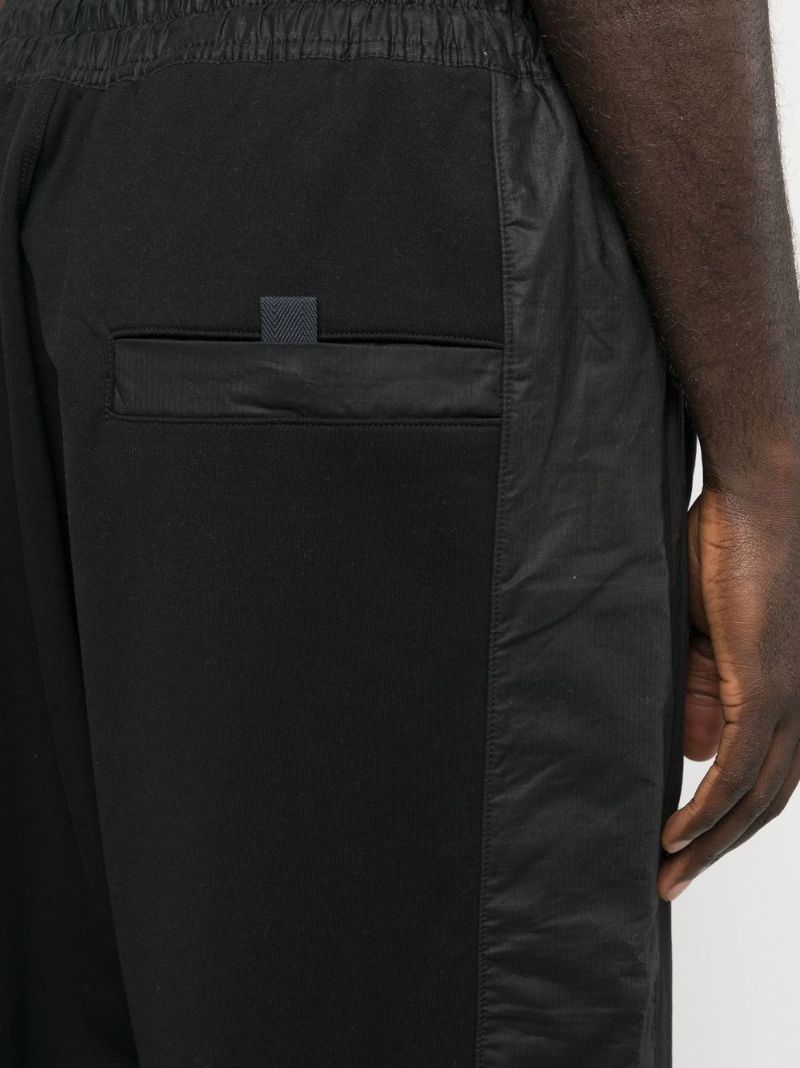 Black Stretch Terry Organic Cotton Trousers