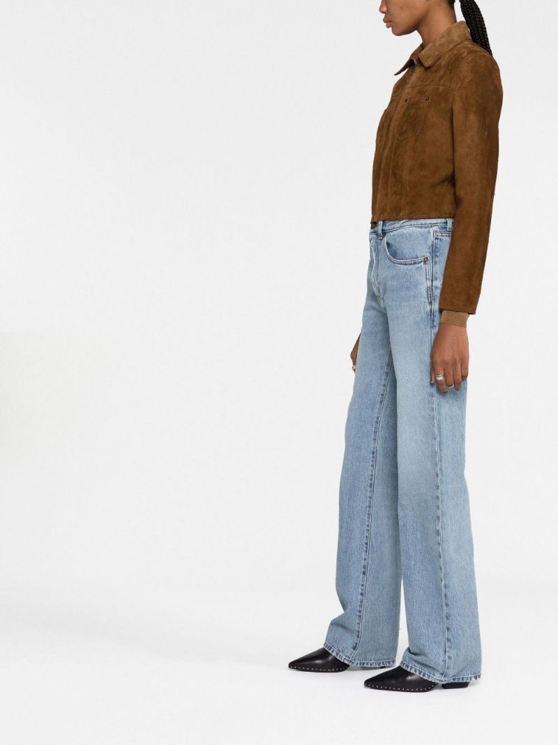 Brown Suede Cropped Jacket