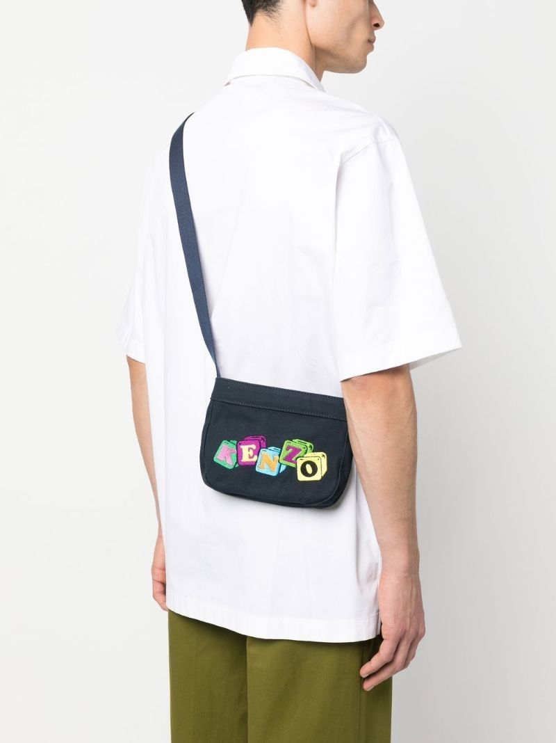 Blue Boke Boy Patch Crossbody Bag