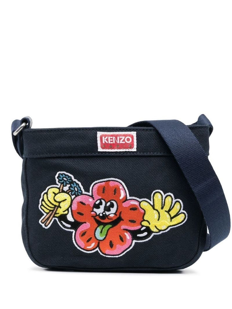 Blue Boke Boy Patch Crossbody Bag