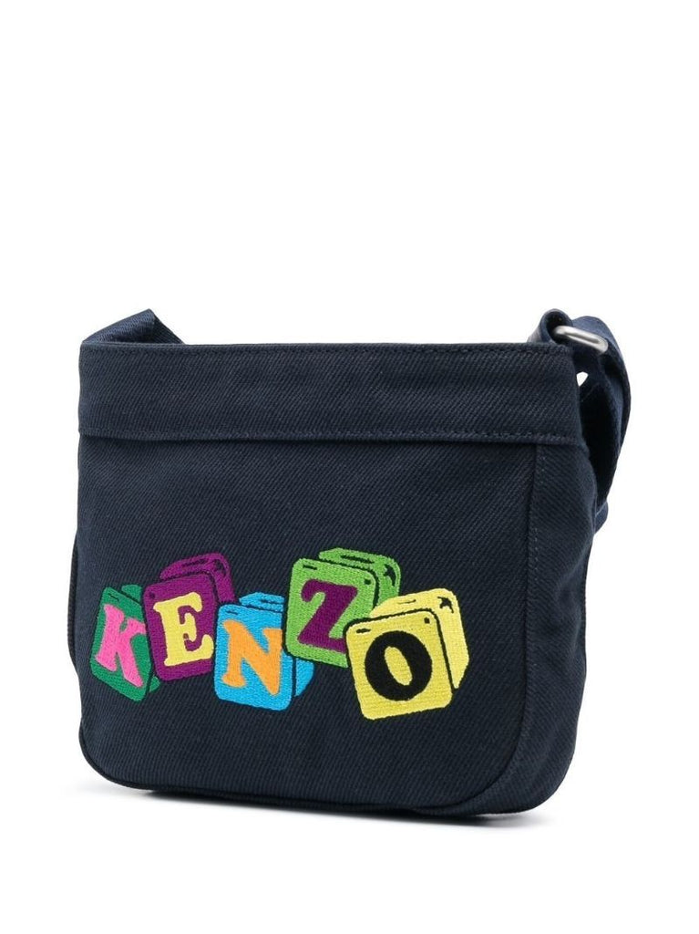 Blue Boke Boy Patch Crossbody Bag