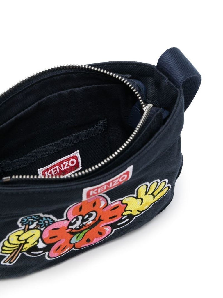 Blue Boke Boy Patch Crossbody Bag