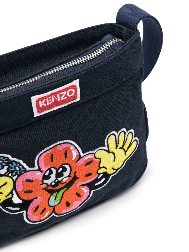 Blue Boke Boy Patch Crossbody Bag