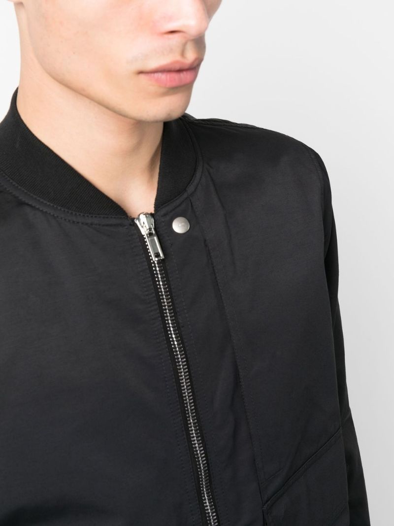 Black Cargo Pocket Bomber Jacket